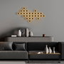 Opviq Lámpara de Pared de Metal Dorado